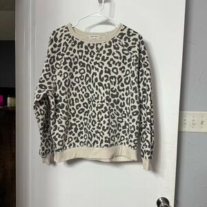 Cheetah print sweater